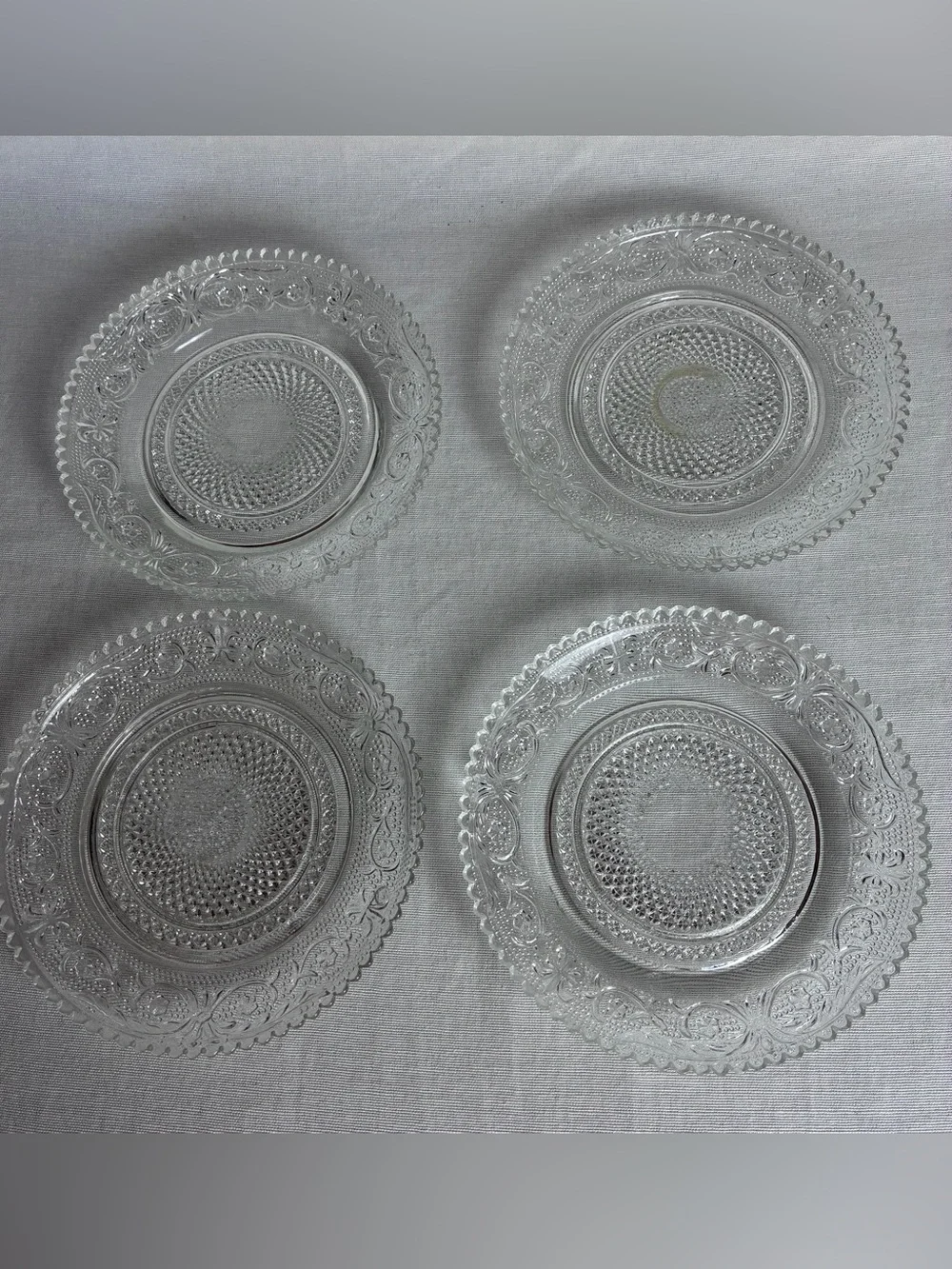 Vintage Indiana Glass Tiara Sandwich Clear 6